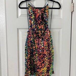Fashion Nova Vibrant Sequin Dress